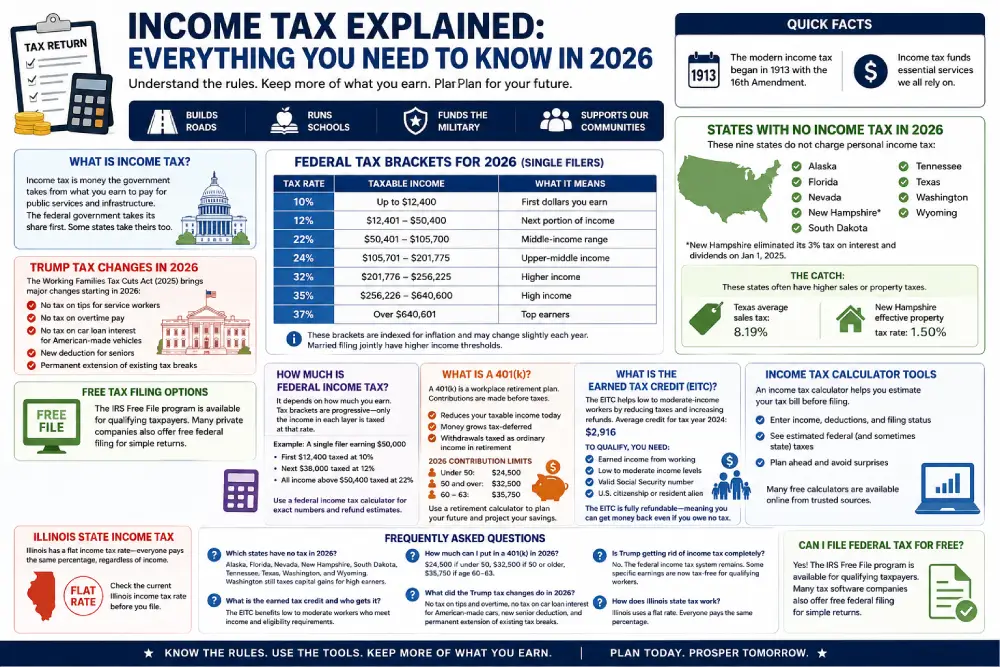 Income Tax Explained: Everything You Need to Know in 2026
