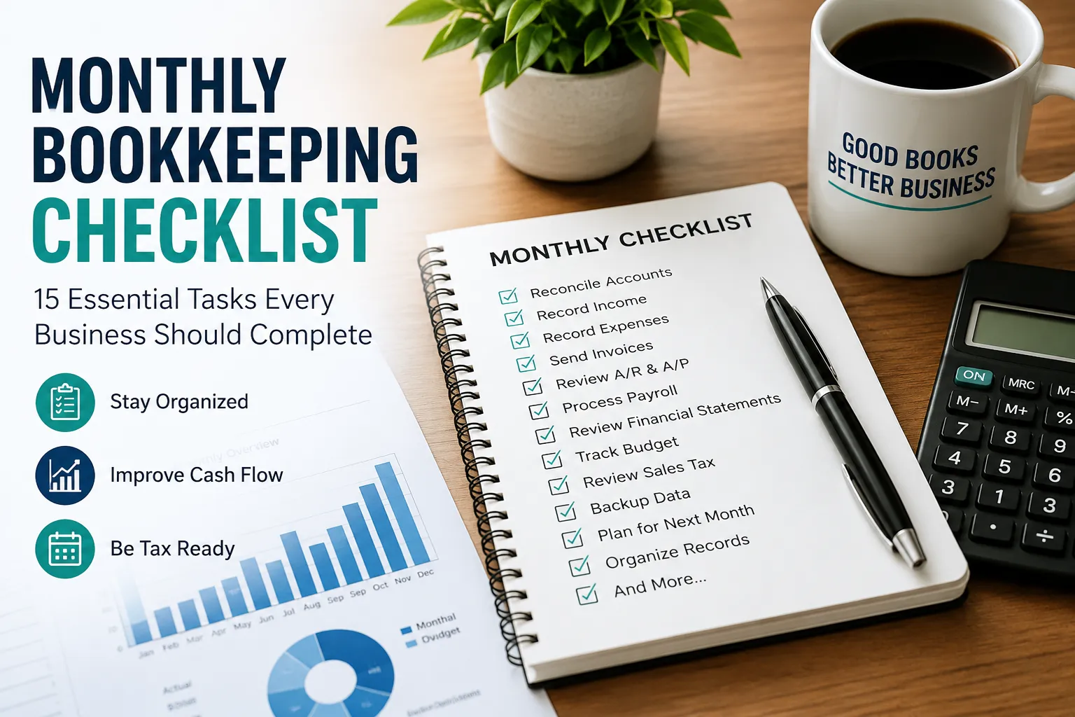Monthly Bookkeeping Checklist: 15 Essential Tasks Every Business Should Complete